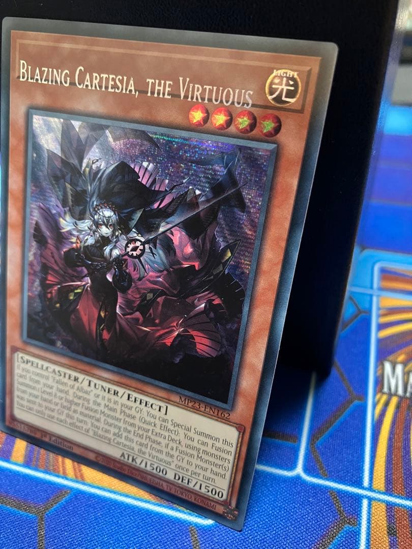 遊戯王英語版　赫の聖女カルテシアシークレットレア 1st Edition