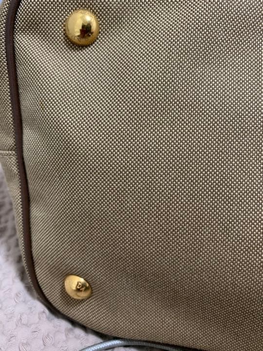 最終値下げ美品♪プラダ/2way/ハンドバッグ/ショルダー/ブラウン/キャンバス