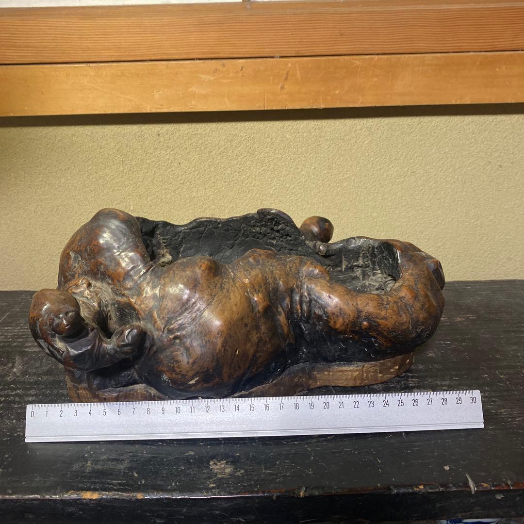 木の根ひょっこり猫 煙草盆