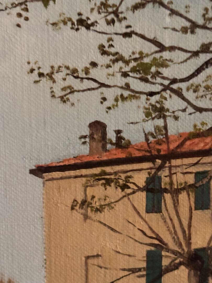 藤飯治平「シエナの坂道」　リアリズム　1986年松坂屋取扱作品