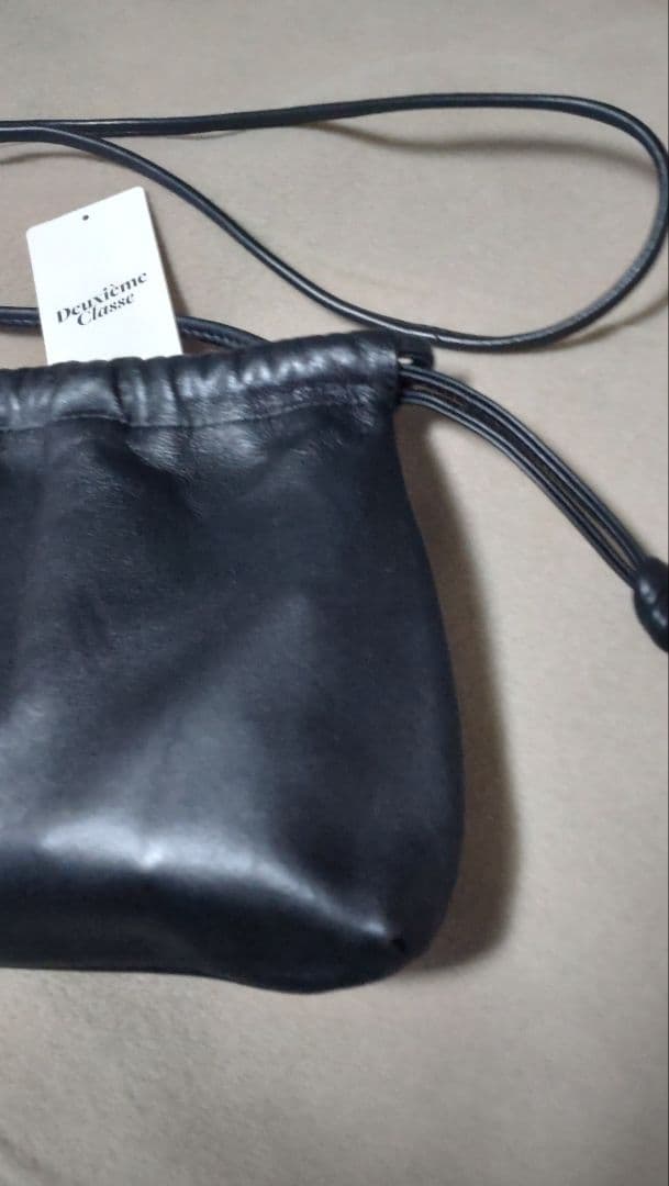 美品Deuxieme Classe CELERI/セルリ BAG 巾着 ブラック