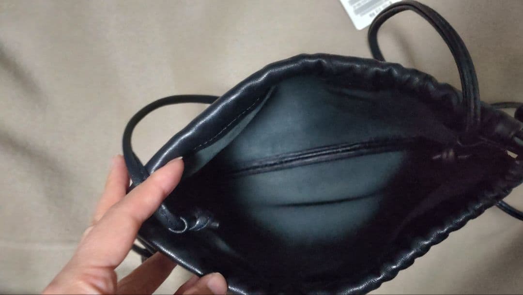 美品Deuxieme Classe CELERI/セルリ BAG 巾着 ブラック