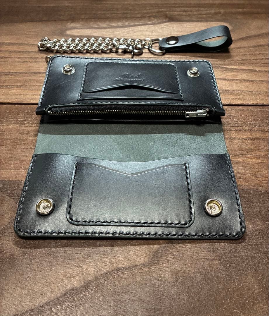 牛革ロングトラッカーウォレット