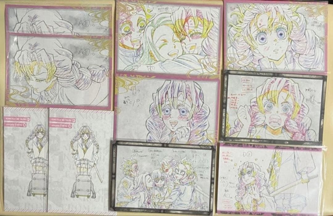 レア☆鬼滅の刃 Wチャンス賞 B2原画ポスター ポストカード他 甘露寺蜜