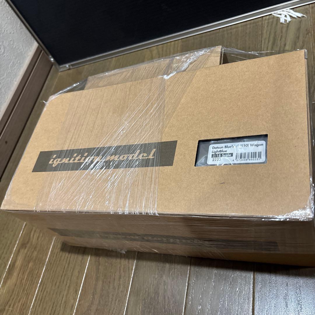 1/18 イグニッション　ダットサン　ブルーバード510 ワゴン　ライトブルー