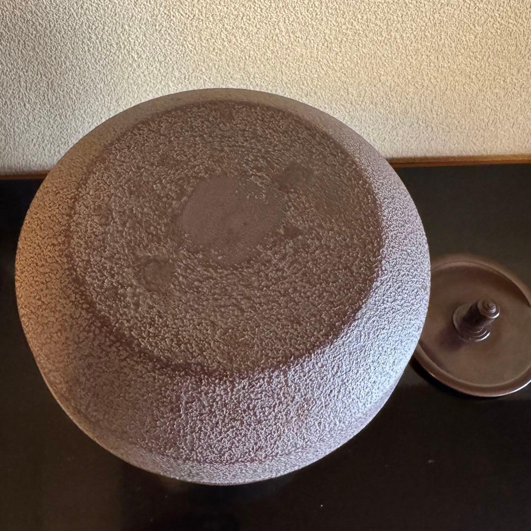 茶道具《茶釜 筒釜》 釜師　高橋敬典