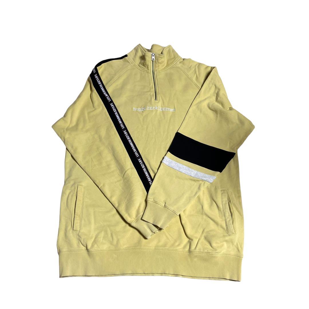 美品 wanima 着用 レフラー leflah ハーフジップ イエロー - メルカリ