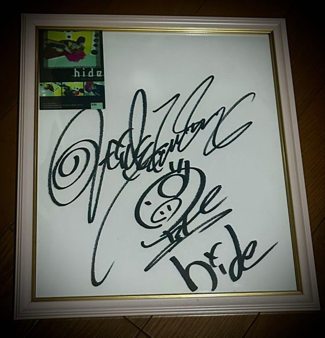 hide直筆サイン X JAPAN hide サイン