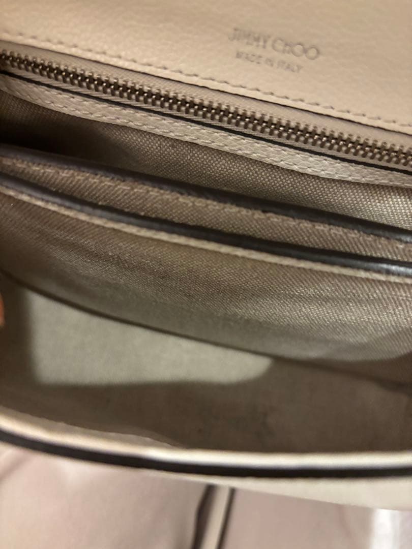 ジミーチュウ　ビジュー　マデリン　バッグ　ホワイト　白