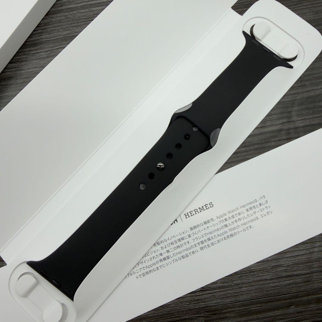 2944 未使用　Apple Watch エルメス　ブラックラバー　スポーツ