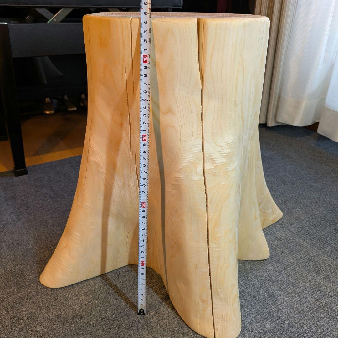 檜　大型　切り株　丸太　椅子　スツール　高さ約44.5㎝