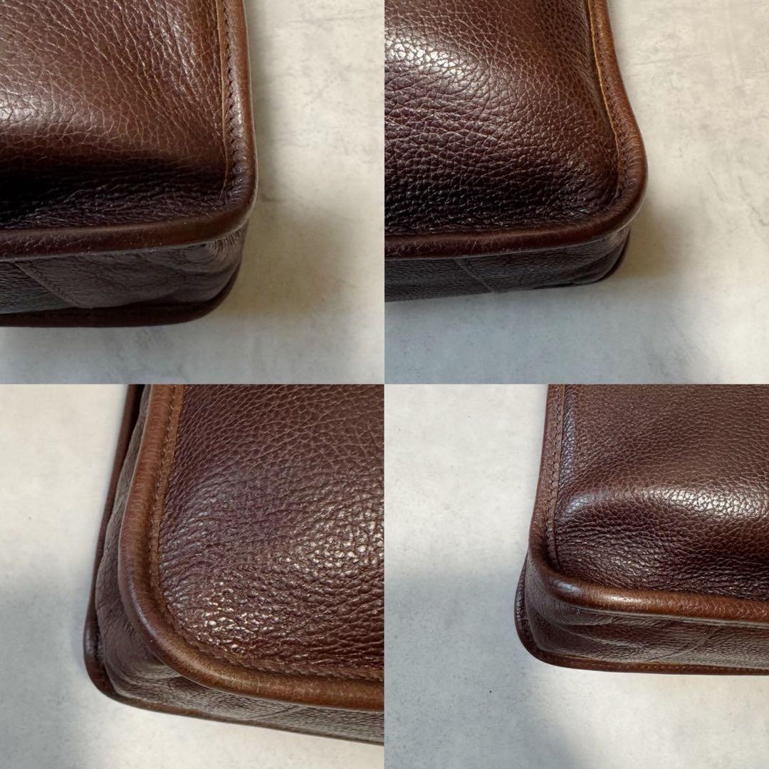 希少 イルビゾンテ ブリーフケース 本革 レザー ブラウン A4◎ ビジネス