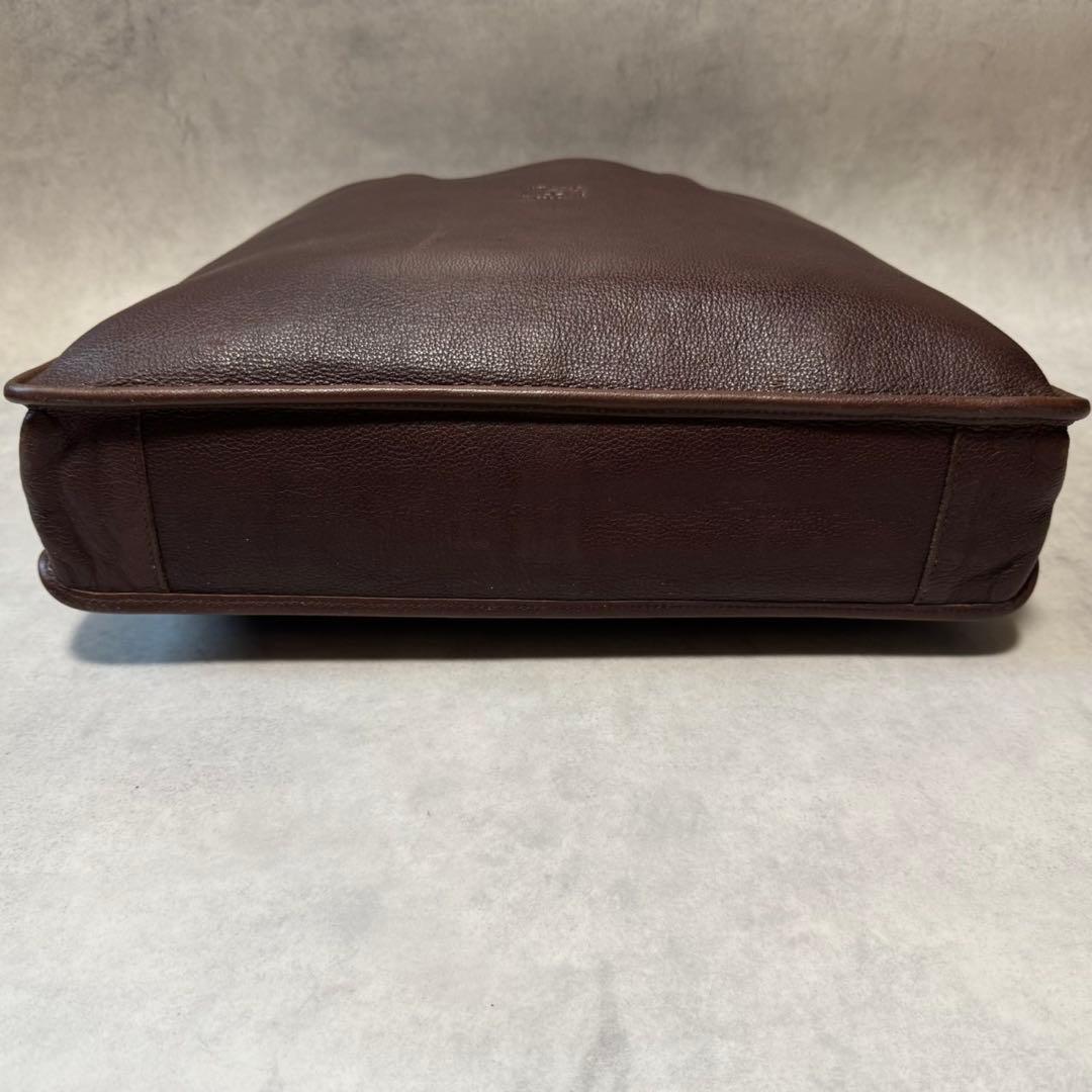 希少 イルビゾンテ ブリーフケース 本革 レザー ブラウン A4◎ ビジネス