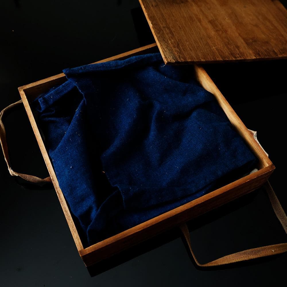 時代年代物 根来塗 丸盆 直径約25cm 時代箱 藍染 根来盆 煎茶盆 木製漆器