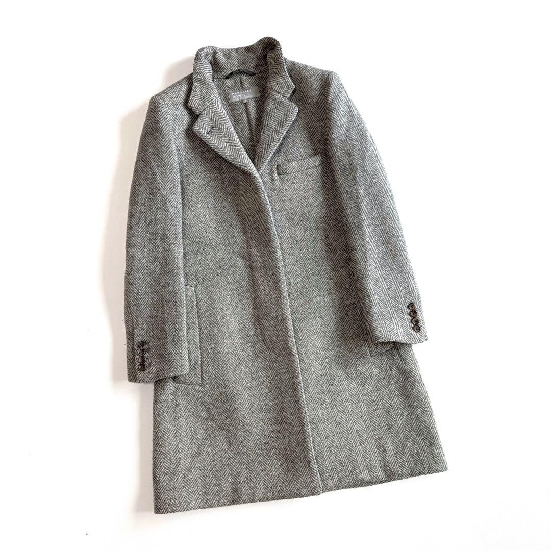 マーガレットハウエル ヘリンボーン ウール 比翼ボタン ツイード
