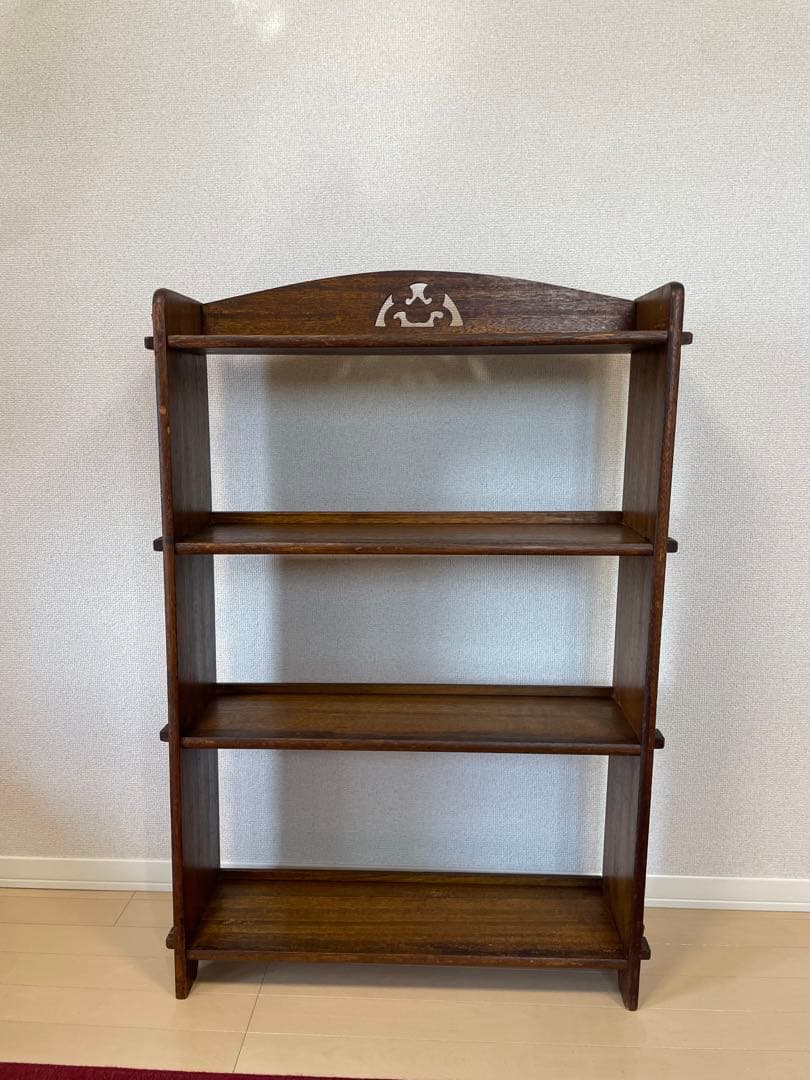 アンティーク 古い本棚 レトロ 楔棚 オープンラック くさび棚 ④楔の