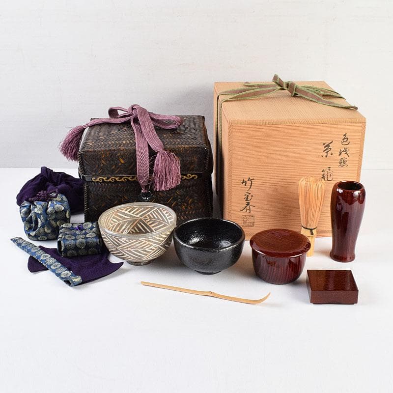 ウ256 莨盆『指物師 大崎雄斉』『鵬雲斎好 桐透 桑手付 煙草盆 共箱