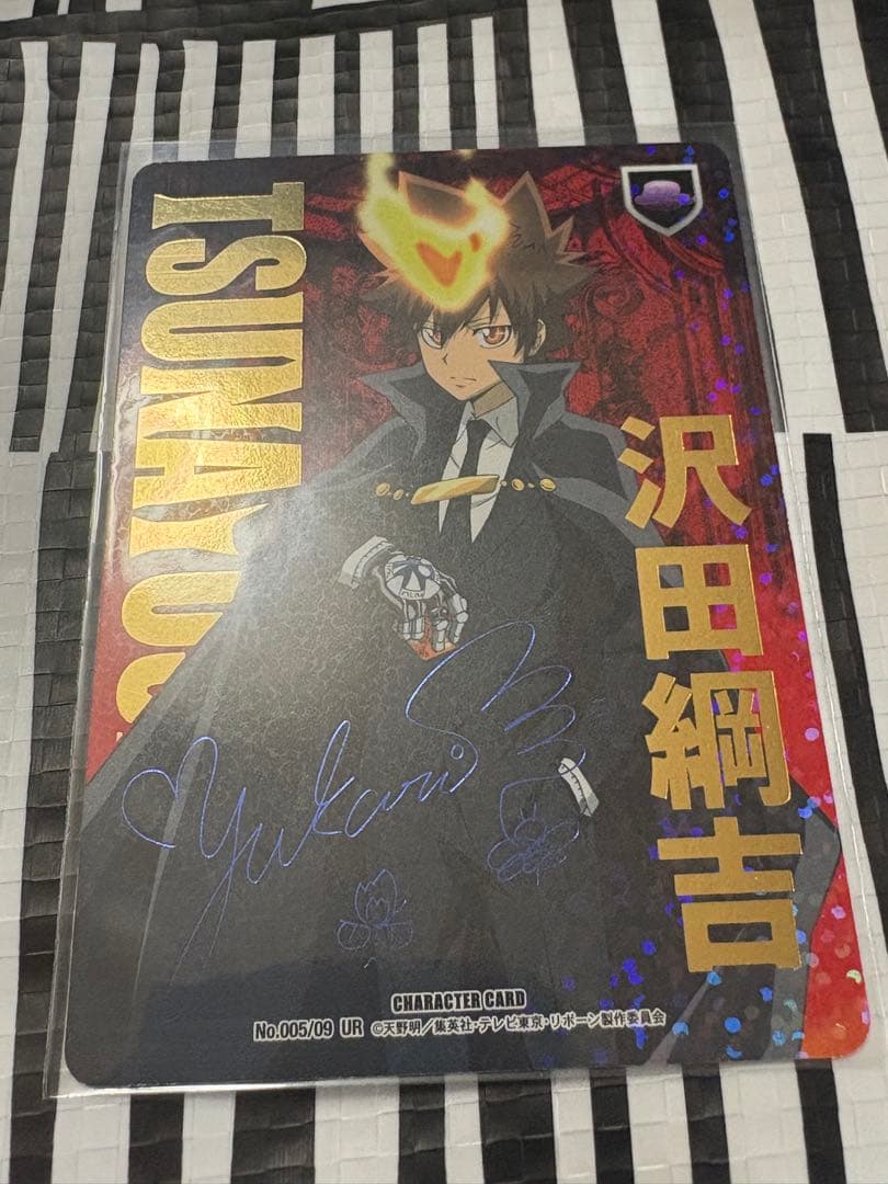 REBORN CCG 第9弾 UR サイン入り 沢田綱吉 リボーン