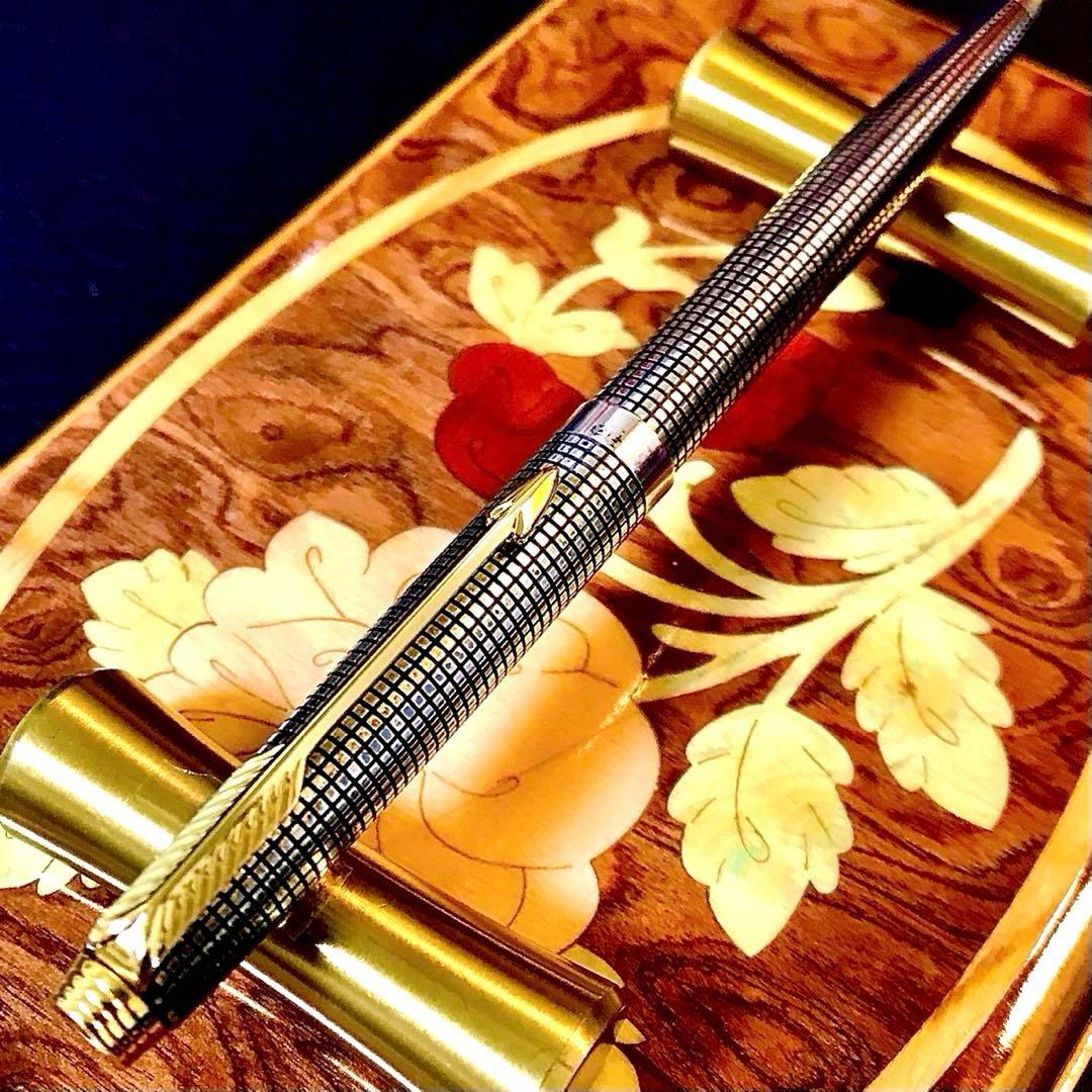 ☆お勧め☆パーカースターリング シルバーボールペン （ジェットストリーム)替芯付