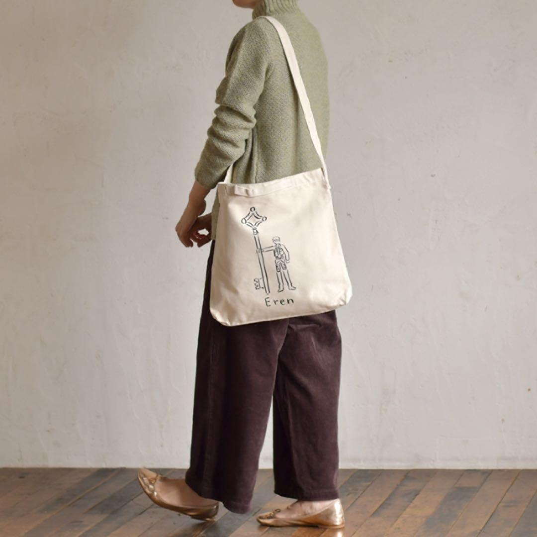 進撃の巨人 鬼頭祈 ハンジ 2WAY ショルダートートバッグ