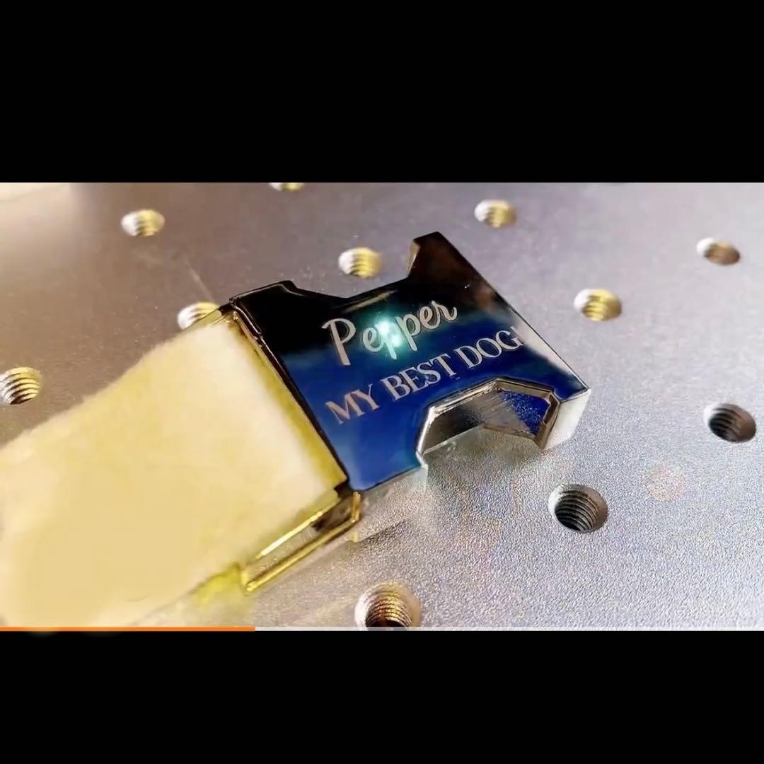 オーダー 名前 ネイム 首輪 ピンクブラウン リード ハーネスセット