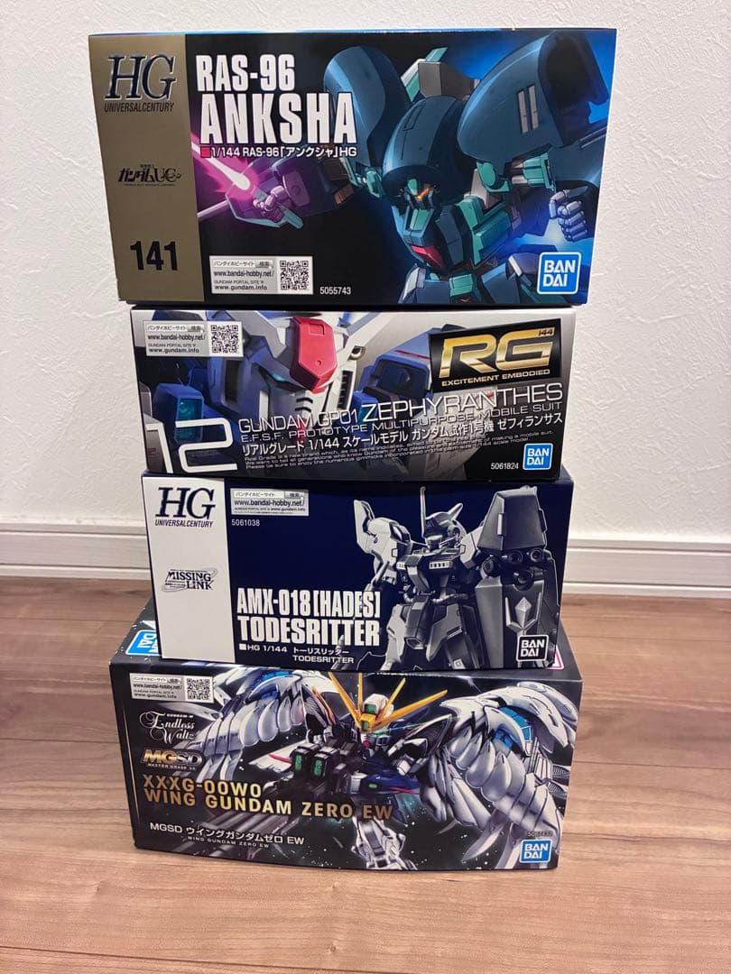 MGSDウイングガンダムゼロEWトーリスリッターアンクシャRGガンダム試作1号機