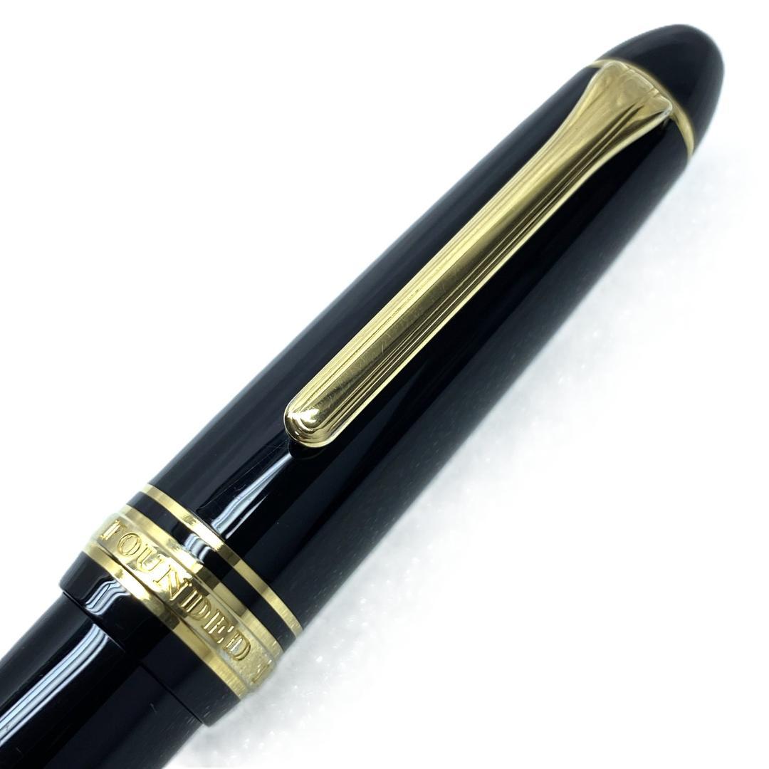 美品 SAILOR 1911 FOUNDED 21K H-M 万年筆 ブラック