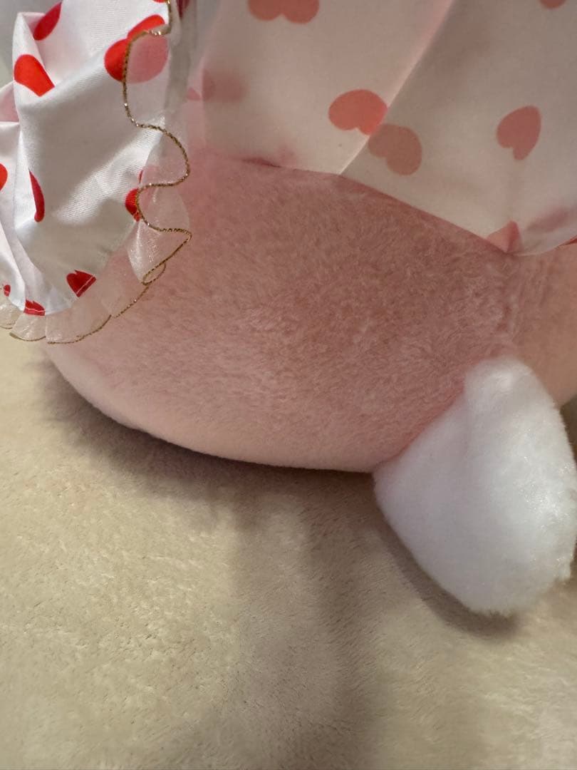 超特大70cm3Lハローキティぬいぐるみ赤リボンハートドレスクリスマスプレゼント