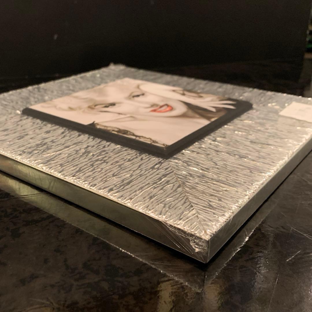 額絵 マリリンモンロー 正方形 シルバーフレーム ID-201