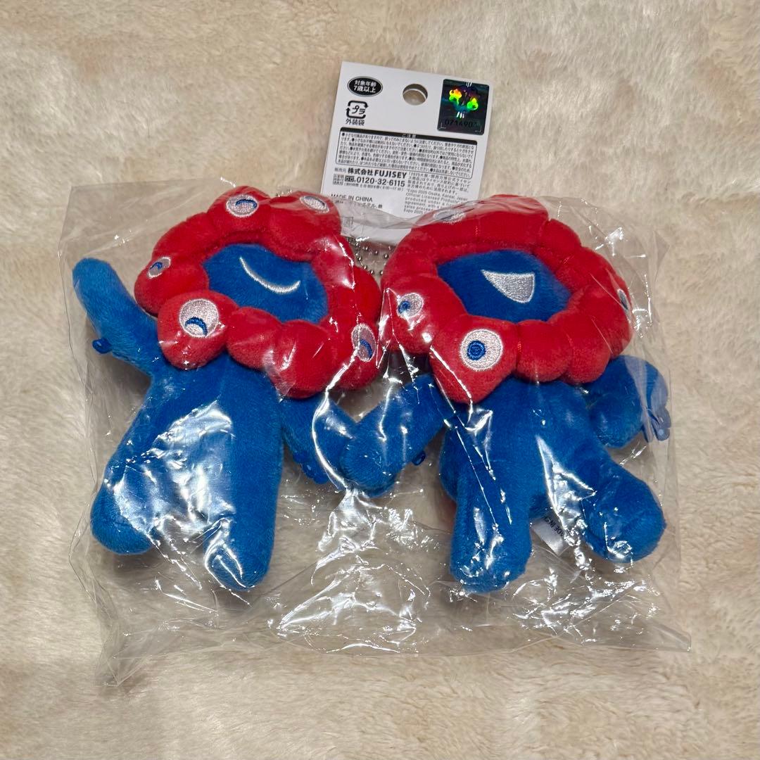ミャクミャク 手つなぎ マスコット ペア キーホルダー マグネット 新品