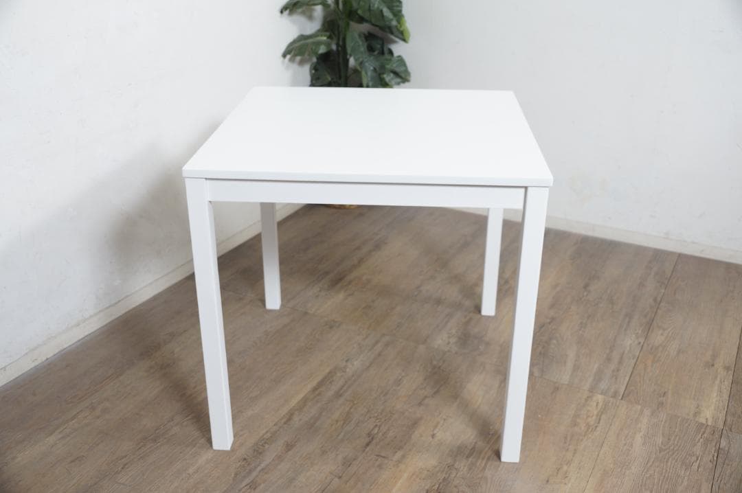 JUNKOダイニングテーブル　75× コスメワゴン　ホワイト　２点セット