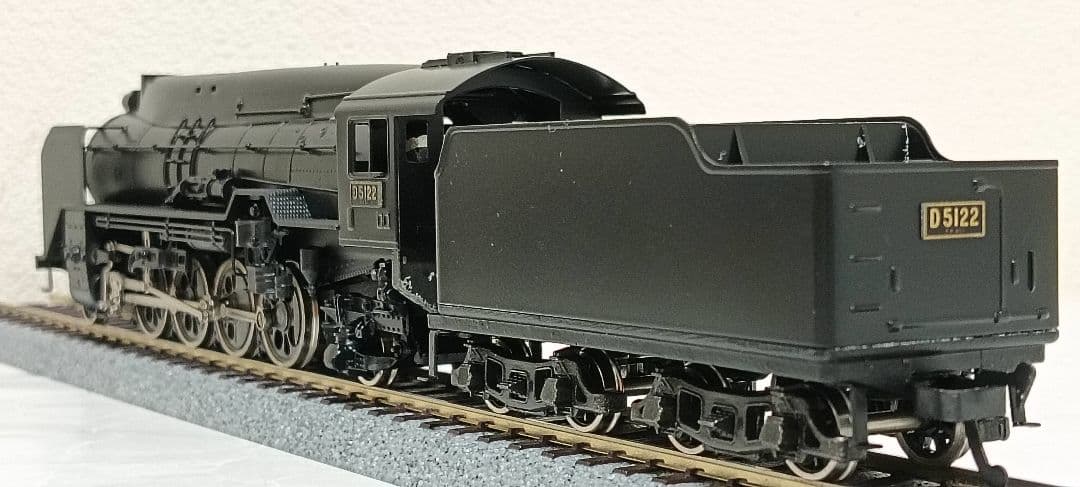 HOゲージ 天賞堂アダチ D51全流蒸気機関車、メンテナンス済