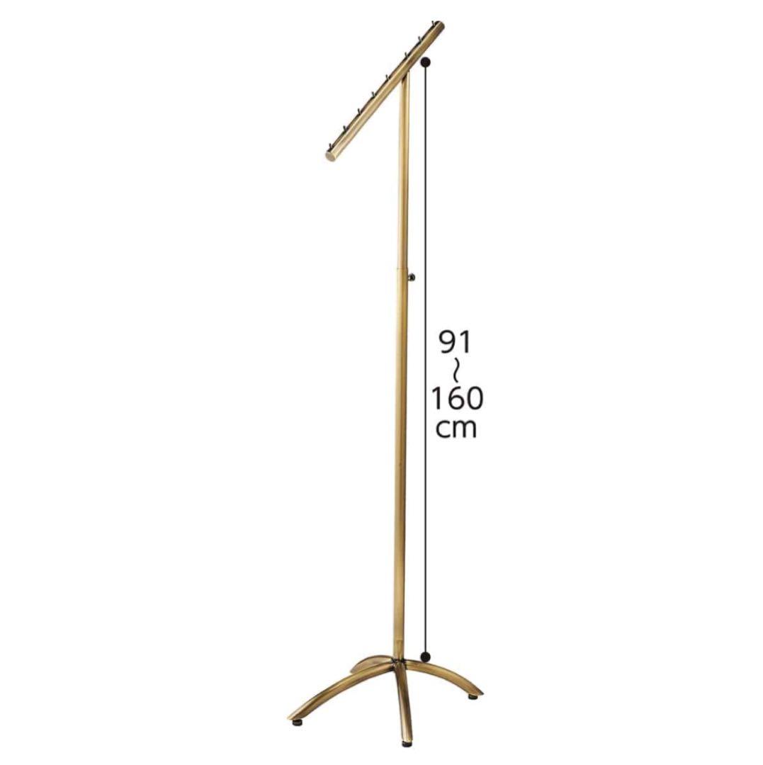 傾斜ハンガーラック アンティークゴールド 真鍮 傾斜ハンガーラック アンティークゴールド 真鍮 傾斜ハンガーラック