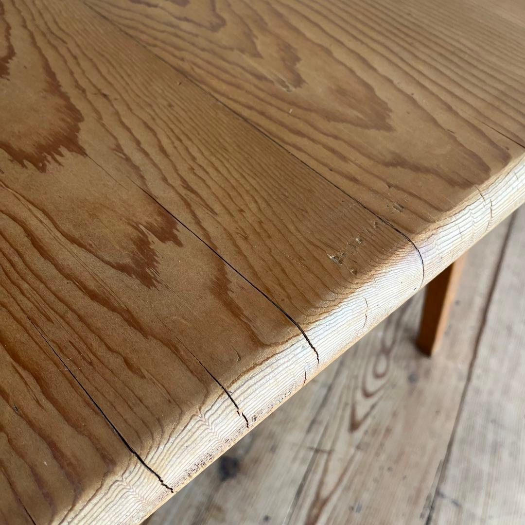 アンティーク テーブル オーク材 パイン材 机 4人掛け ナチュラル 無垢材