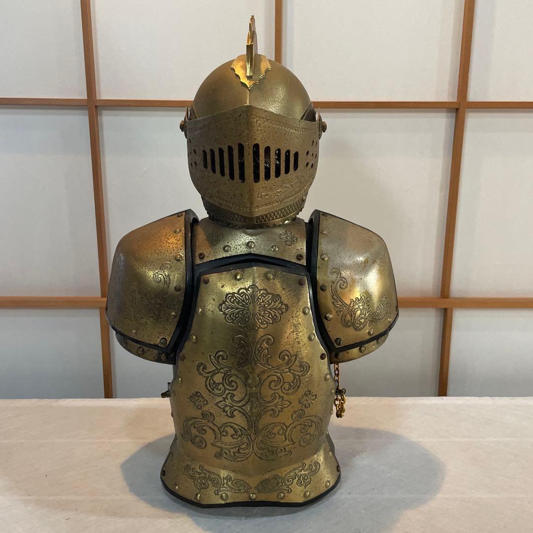 ニッカ 鎧 兜 甲冑 西洋 騎士 アンティーク 洋風 胸像 置物 昭和