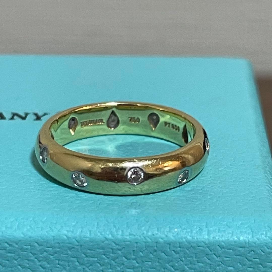 Tiffany & Co. ダイヤモンド ドッツリング イエローゴールド 10号