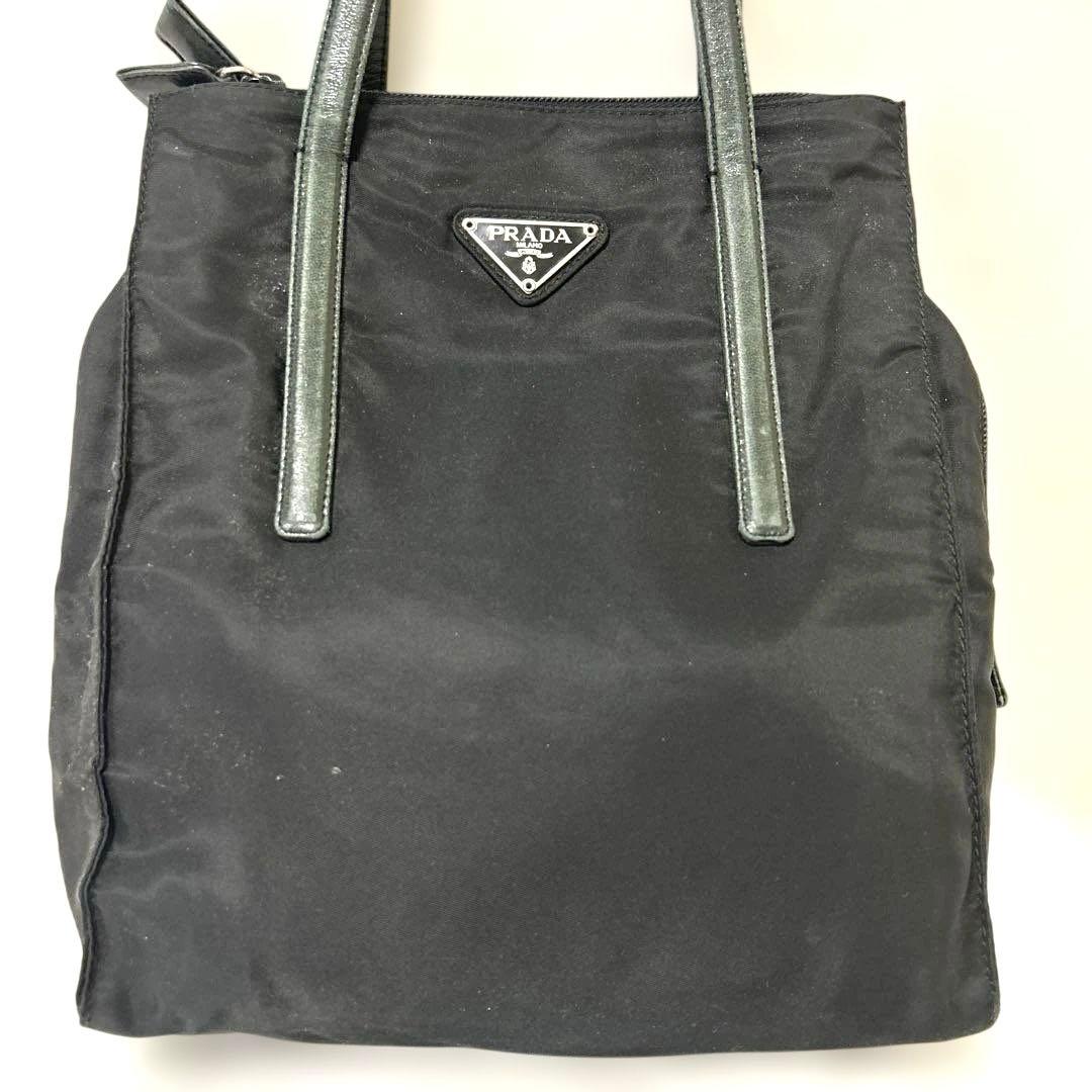 タ*マ様 PRADA ブラック ハンドバッグ　プラダ　縦長　トートバック