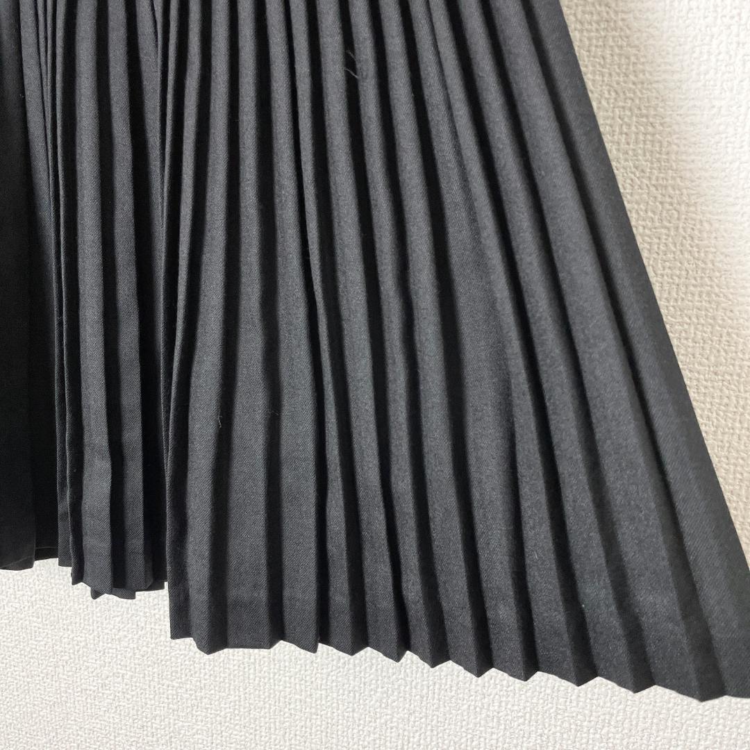 VERONIQUE BRANQUINHO 切り替え プリーツ スカート ウール