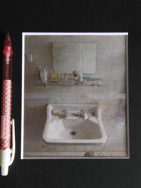 アントニオ・ロペス・ガルシア、洗面台と鏡、希少な額装用画集より