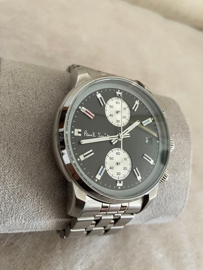 値下げ 稼働★Paul Smith クロノグラフ メンズ ＱＺ腕時計 電池新品