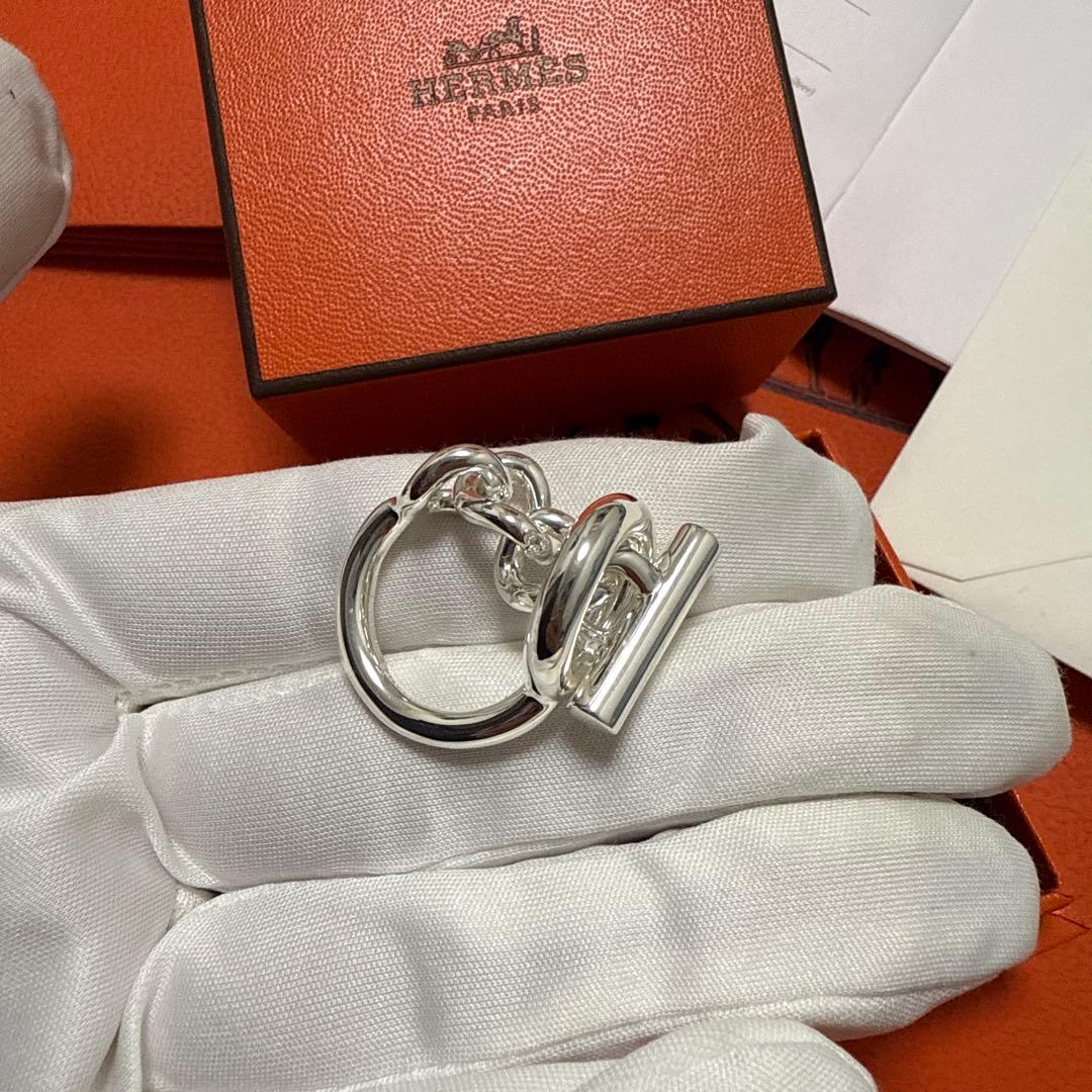 2*9様 新品未使用！HERMES　シェーヌダンクル　クロワゼットリング53