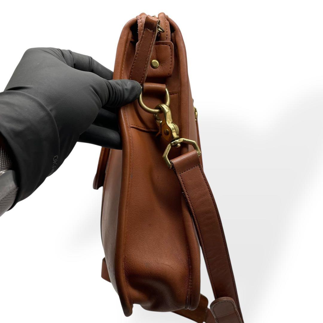 美品　希少　COACH　オールドコーチ　2way ブリーフケース　USA製　茶