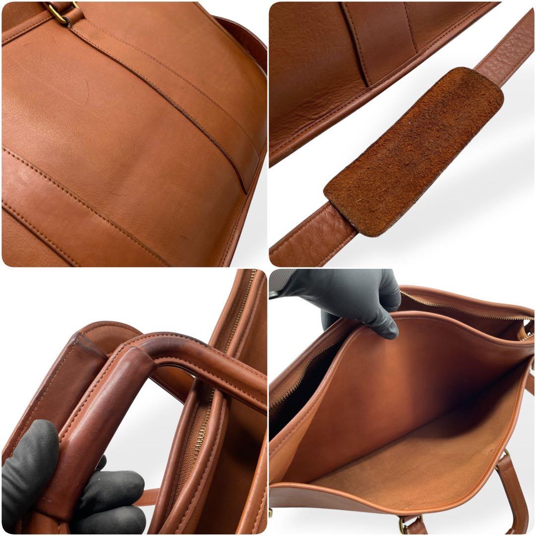 美品　希少　COACH　オールドコーチ　2way ブリーフケース　USA製　茶