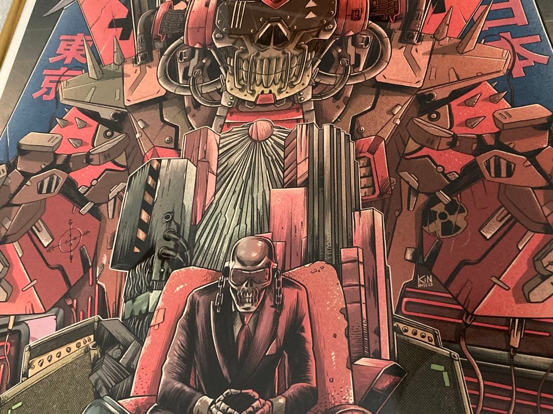 レア　200枚限定　メガデス リトグラフ　武道館　megadeth メタリカ