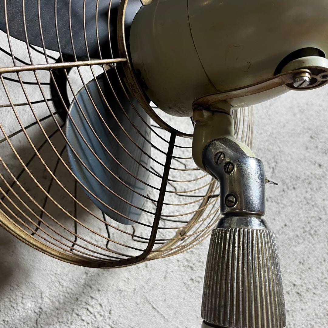 ☆超レア☆可動品☆富士電機☆ビンテージ扇風機☆タイマー付☆レトロ☆水色☆