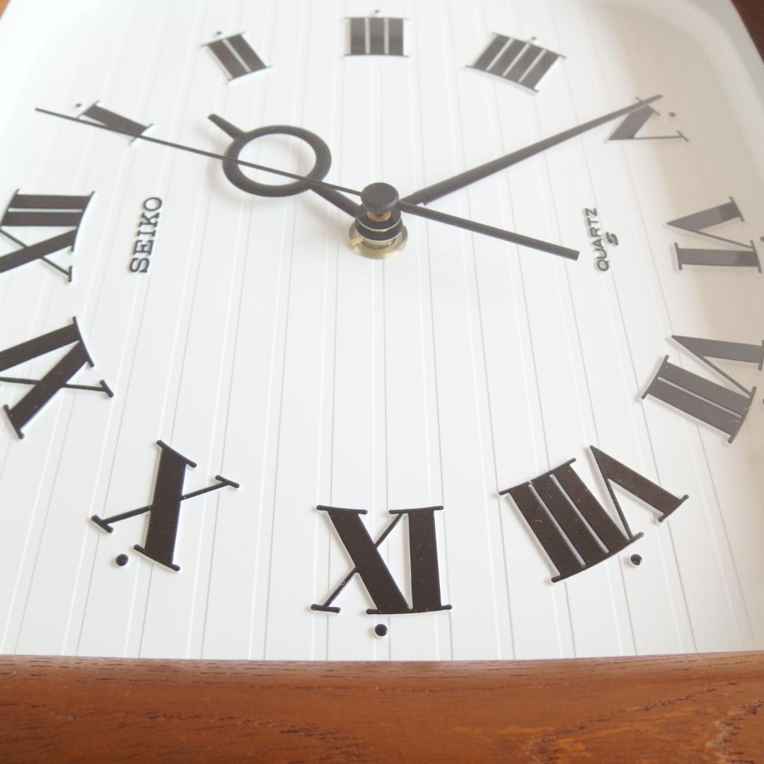 SEIKO 掛け時計 ウッドフレーム 70s