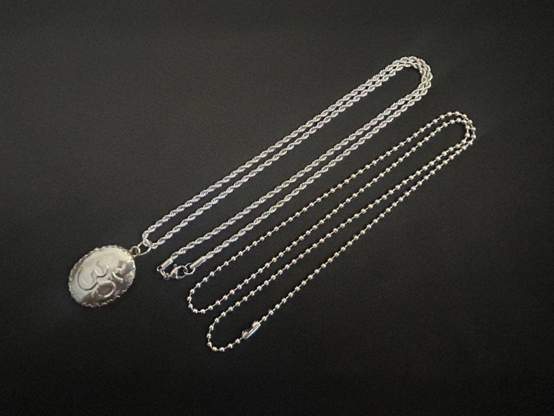 藤井風 イメージペンダント ネックレス 【オーム文字・ガネーシャ・青】