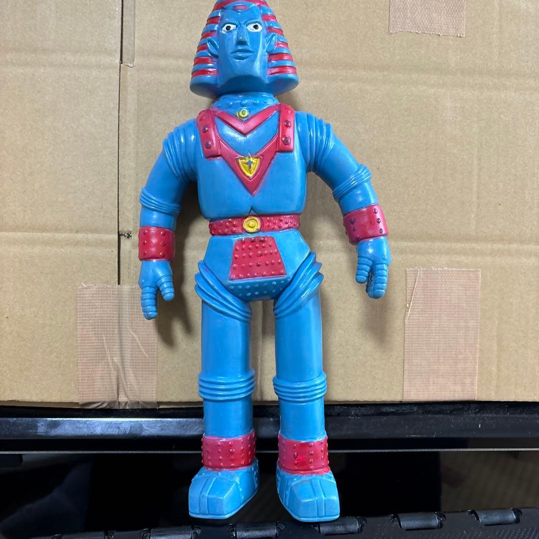 ジャイアントロボ　ブルマァク 昭和46年頃 当時物　ソフビ　29CM 東映