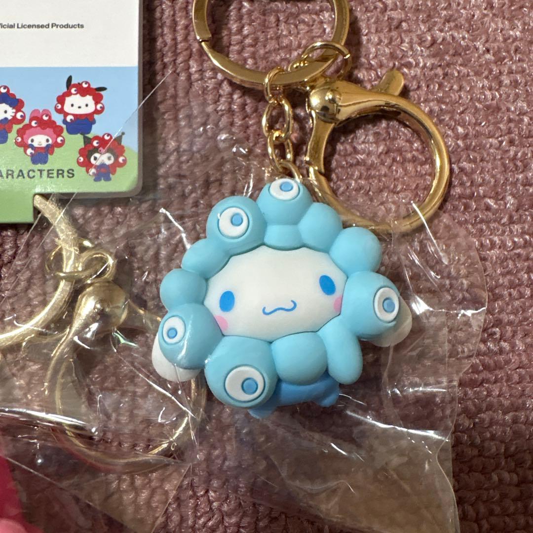 ミャクミャクサンリオ 立体マスコットカラーキーホルダー 5種セット パステル