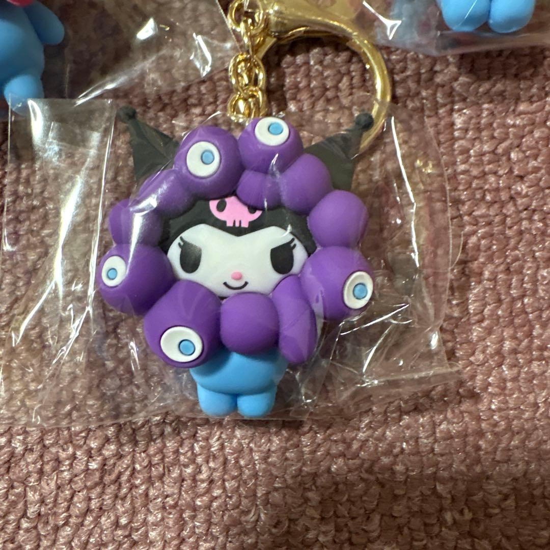 ミャクミャクサンリオ 立体マスコットカラーキーホルダー 5種セット パステル